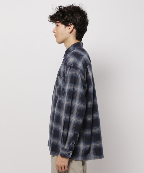 niko and...（ニコアンド）の「オンブレーチェックカラミシャツ（シャツ/ブラウス・メンズ・ベージュ/ブラック/アイボリー/ネイビー・MEDIUM/LARGE）」の12枚目の写真