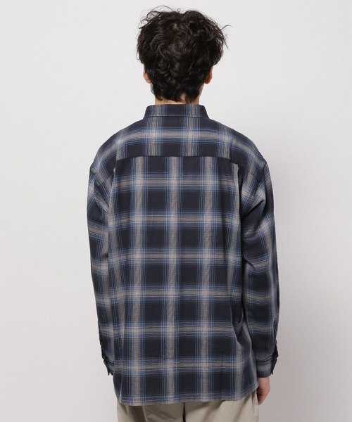 niko and...（ニコアンド）の「オンブレーチェックカラミシャツ（シャツ/ブラウス・メンズ・ベージュ/ブラック/アイボリー/ネイビー・MEDIUM/LARGE）」の13枚目の写真