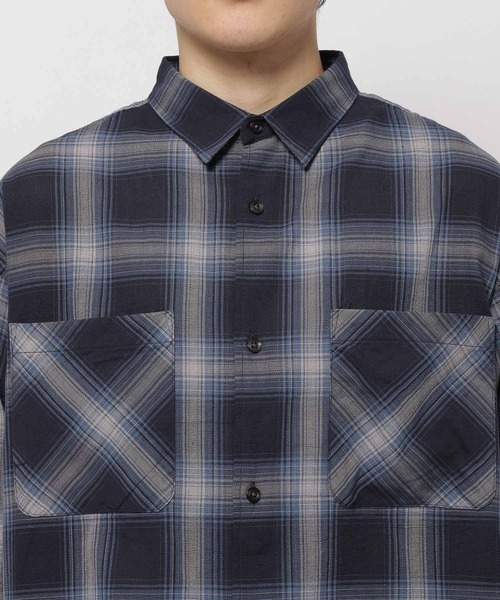 niko and...（ニコアンド）の「オンブレーチェックカラミシャツ（シャツ/ブラウス・メンズ・ベージュ/ブラック/アイボリー/ネイビー・MEDIUM/LARGE）」の14枚目の写真