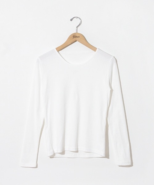 flower（フラワー）の「リボンエンブロイダリーエルエス（Tシャツ/カットソー・レディース・ブルー/ホワイト・FREE）」の9枚目の写真