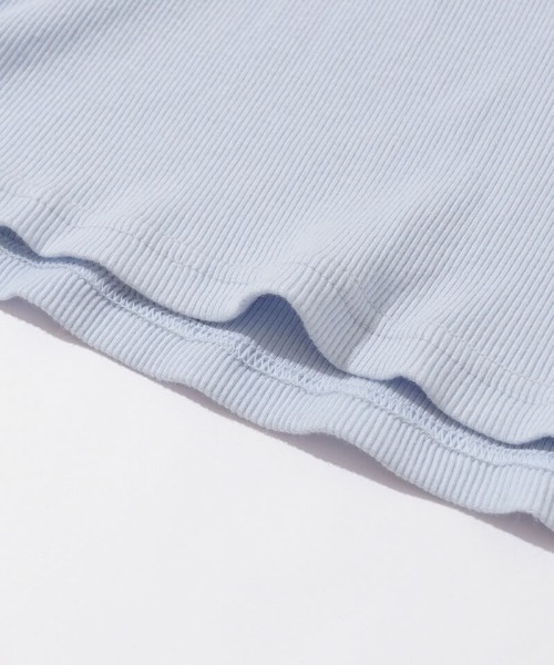 flower（フラワー）の「リボンエンブロイダリーエルエス（Tシャツ/カットソー・レディース・ブルー/ホワイト・FREE）」の19枚目の写真