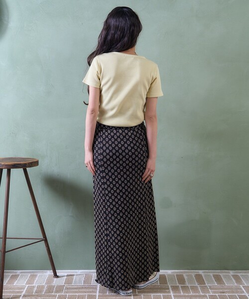 FREAK'S STORE（フリークスストア）の「ワッフル ミニTEE/ワッフルTシャツ（Tシャツ/カットソー・レディース・オフホワイト/ナチュラル/ブラウン/ダークグレー/チャコール/イエロー・ﾌﾘ-）」の19枚目の写真