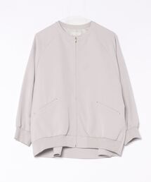 【洗えるアウター】バックフリルハーフブルゾン