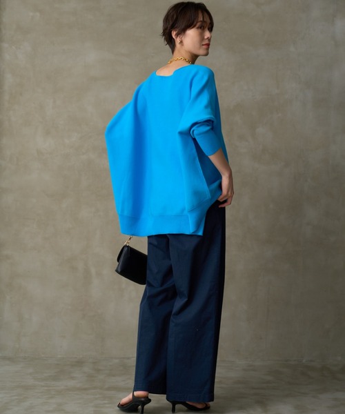 BARNYARDSTORM（バンヤードストーム）の「BARNYARDSTORM / タックワイドパンツ（チノパンツ・レディース・ベージュ/ネイビー・S/M/L）」の6枚目の写真