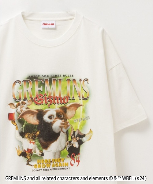 Mac-House（マックハウス）の「GREMLINS/グレムリン GOZMOギズモ ヴィンテージ風ルーズフィット キャラクターTEE（Tシャツ/カットソー・メンズ・ホワイト系1/ホワイト系2/グレー系2/グレー系3/ライトグレー/ブラック系2/ブラック系1/ブラック系3/グレー系1・M/L/XL）」の2枚目の写真