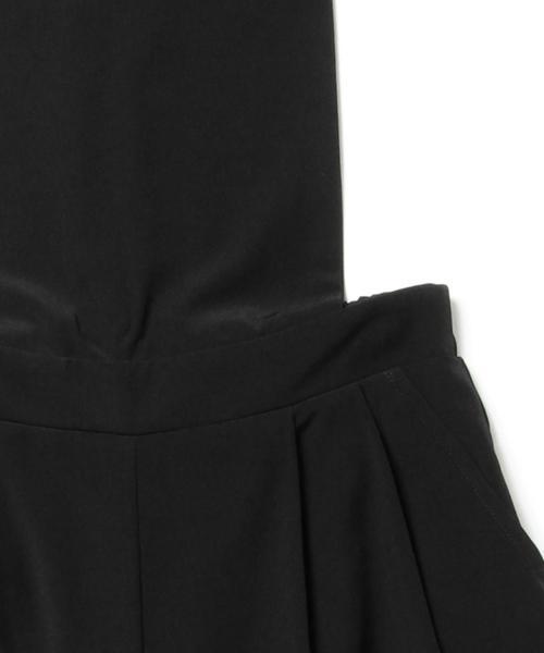 Ray BEAMS(レイビームス)の「Ray BEAMS / ワイド クロップド サロペット(つなぎ/オールインワン・レディース・ブラック/ネイビー・0/1)」の6枚目の写真