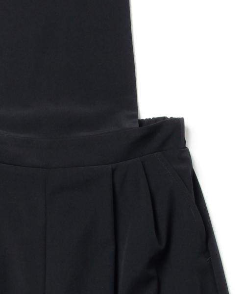 Ray BEAMS(レイビームス)の「Ray BEAMS / ワイド クロップド サロペット(つなぎ/オールインワン・レディース・ブラック/ネイビー・0/1)」の10枚目の写真