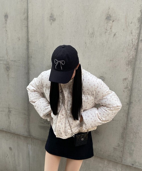 RiLi(リリ)の「リボンビジューキャップ【RL】(キャップ・レディース・ホワイト/アイボリー/ブラック・FREE)」の19枚目の写真