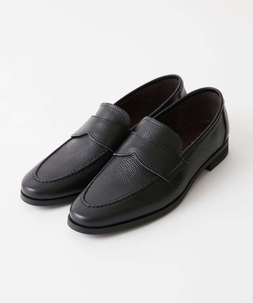 MICHEL KLEIN HOMME (ミッシェルクランオム)の「レザースリッポン(ローファー・メンズ・ホワイト/ブラック・SMALL/MEDIUM/LARGE)」の2枚目の写真