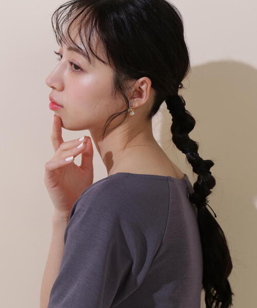 JILL by JILL STUART（ジルバイジルスチュアート）の「スクリューパールピアス（ピアス（両耳用）・レディース・ゴールド・FREE）」の2枚目の写真