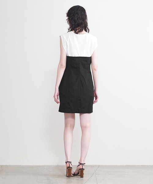 AEWEN MATOPH（イウエン マトフ）の「＜AEWEN MATOPH＞ビスチェ コンビ ミニワンピース（チュニック・レディース・ブラック/ホワイト・FREE）」の10枚目の写真