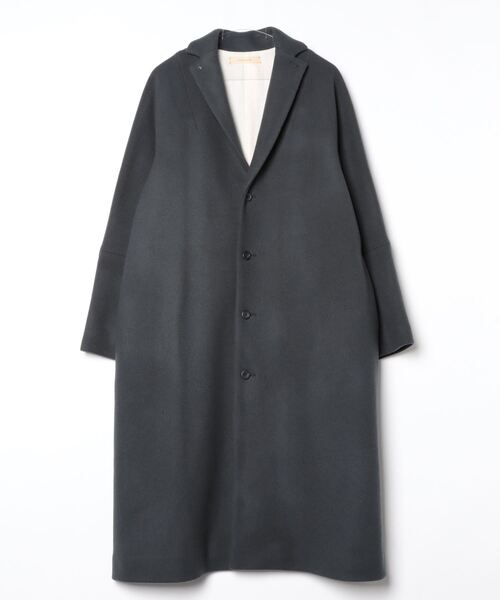 suzukitakayuki ロングコート tailored-collar coat（チェスターコート）｜suzuki takayuki