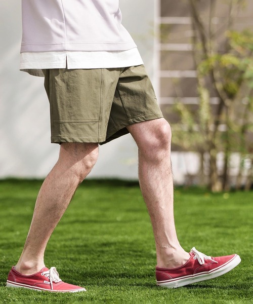 CAMBIO（カンビオ）の「mp12358- Nylon Big Pocket Short Pants ショートパンツ（その他パンツ・メンズ・オリーブ/ブラック/ライトグレー・S/L/M）」の3枚目の写真