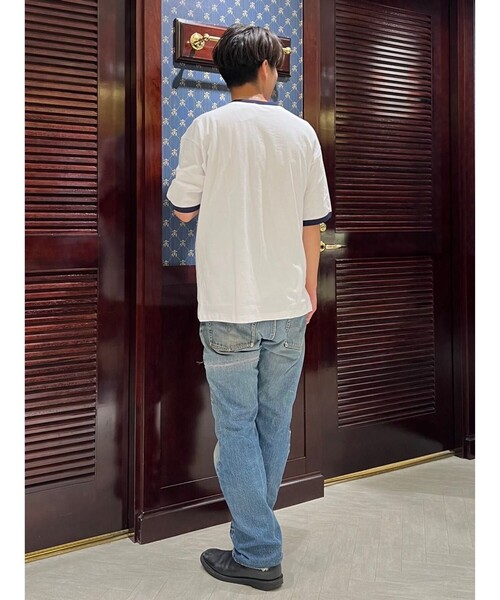 【セール】◆オンラインストア限定◆SS24 LOGO Series コットン ロゴプリント リンガーＴシャツ（Tシャツ/カットソー）｜BROOKS BROTHERS（ブルックスブラザーズ）