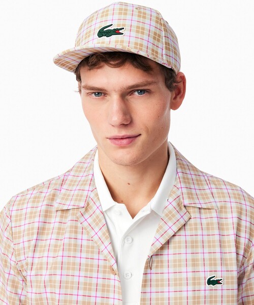 LACOSTE(ラコステ)の「ワンポイント 耐水ゴルフキャップ(キャップ・メンズ・ネイビー/ベージュ/ナチュラル・FREE)」の17枚目の写真