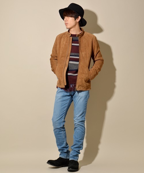 SHIPS JET BLUE（シップスジェットブルー）の「SHIPS JET BLUE (シップス ジェットブルー): KAIHARA JEG デニムスキニーパンツ■（デニムパンツ・メンズ・ネイビー/ダークネイビー/ライトブルー・MEDIUM/SMALL/LARGE）」の12枚目の写真