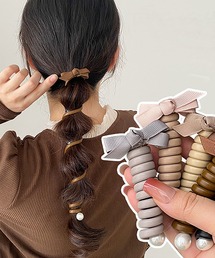 LA VORAGINE（ラ ヴォラジネ）の「ツイストリボンポニーフック/ヘアアレンジ（ヘアゴム）」