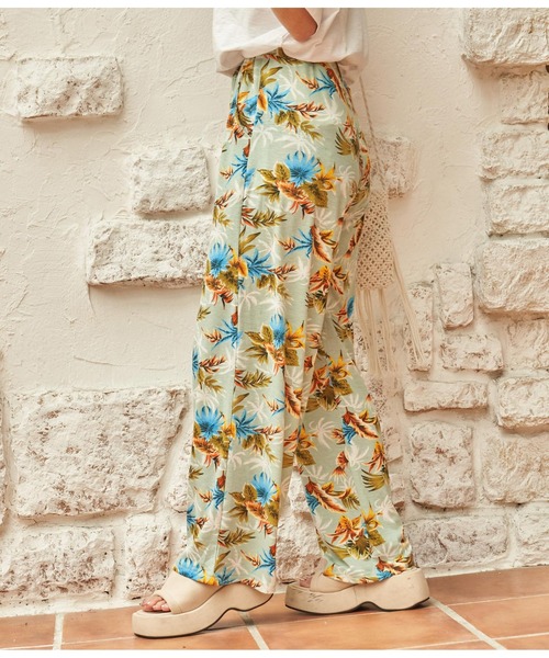 anap mimpi（アナップミンピ）の「アロハ リゾート ユッタリ ワイド パンツ（その他パンツ・レディース・ミント/ブラック/ネイビー・FREE）」の11枚目の写真