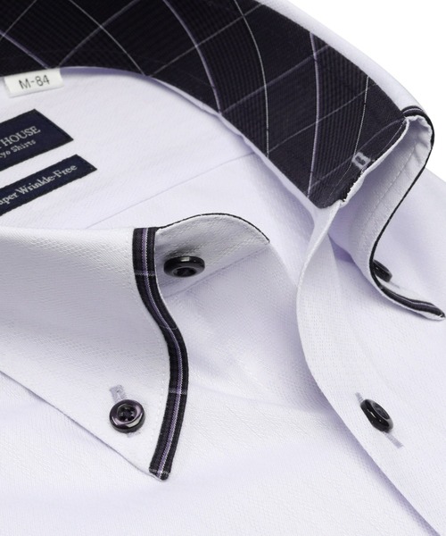超形態安定ノーアイロン ボタンダウン 長袖ビジネスワイシャツ（ビジネスシャツ）｜TOKYO SHIRTS（トウキョウシャツ）