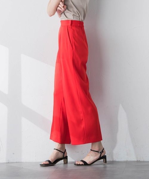 Viaggio Blu(ビアッジョブルー)の「ワイドアンクルパンツ≪洗濯機で洗える≫(その他パンツ・レディース・ネイビー/ホワイト/レッド・S/XS/L)」の16枚目の写真