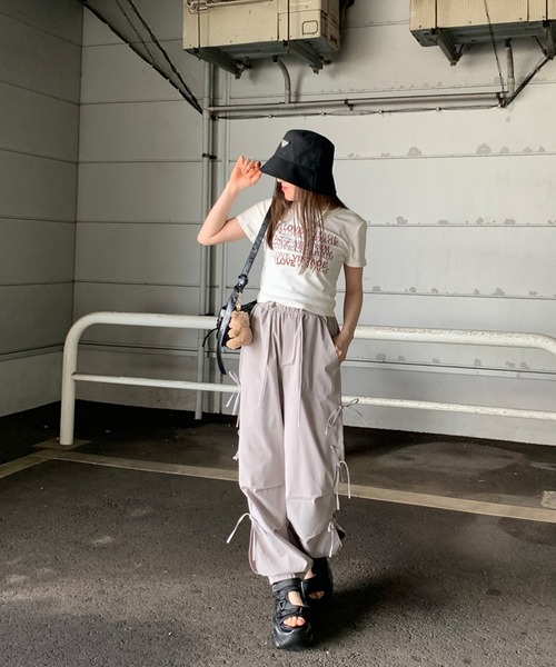 non-hedge（ノンヘッジ）の「ロゴチビ半袖Tシャツ（Tシャツ/カットソー・レディース・レッド/ブラック/グレー/オフホワイト・FREE）」の21枚目の写真