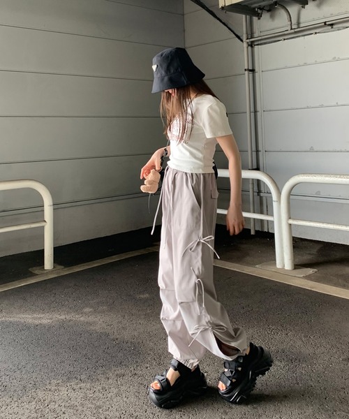 non-hedge（ノンヘッジ）の「ロゴチビ半袖Tシャツ（Tシャツ/カットソー・レディース・レッド/ブラック/グレー/オフホワイト・FREE）」の22枚目の写真
