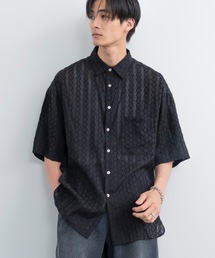 Half sleeve mesh knit shirt / ハーフスリーブメッシュニット