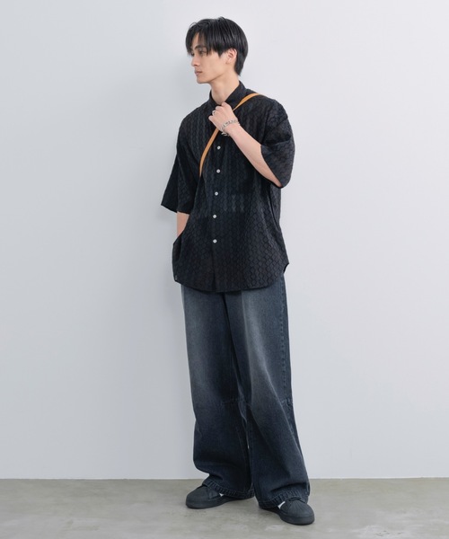 SINSS（シンス）の「Wide silhouette HS sheer shirt / ワイド