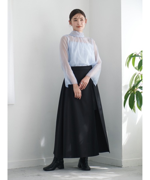 Stylevoice for xxx(スタイルヴォイスフォー)の「【2WAY】シアーボウタイブラウス(シャツ/ブラウス・レディース・ホワイト/ブラック/ライトブルー・FREE)」の12枚目の写真