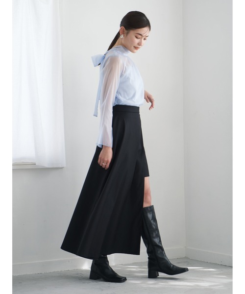 Stylevoice for xxx(スタイルヴォイスフォー)の「【2WAY】シアーボウタイブラウス(シャツ/ブラウス・レディース・ホワイト/ブラック/ライトブルー・FREE)」の13枚目の写真