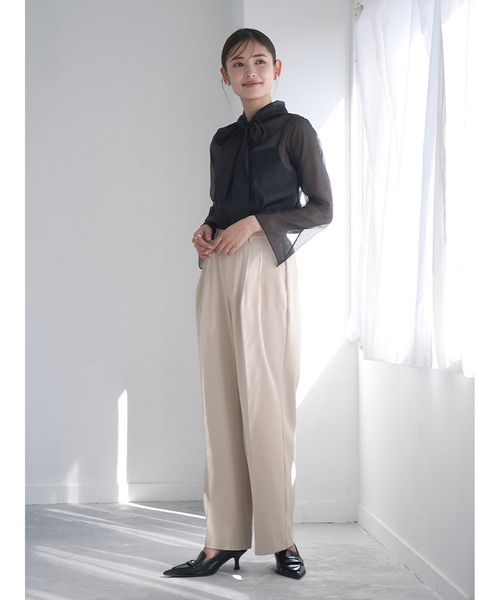 Stylevoice for xxx(スタイルヴォイスフォー)の「【2WAY】シアーボウタイブラウス(シャツ/ブラウス・レディース・ホワイト/ブラック/ライトブルー・FREE)」の22枚目の写真