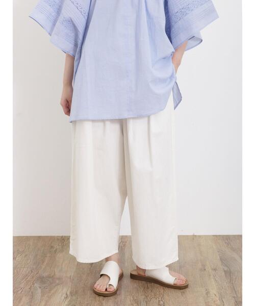 Samansa Mos2（サマンサ モスモス）の「【接触冷感】コクーンパンツ（その他パンツ・レディース・ベージュ/オフホワイト/ブラック/カーキ・F）」の2枚目の写真