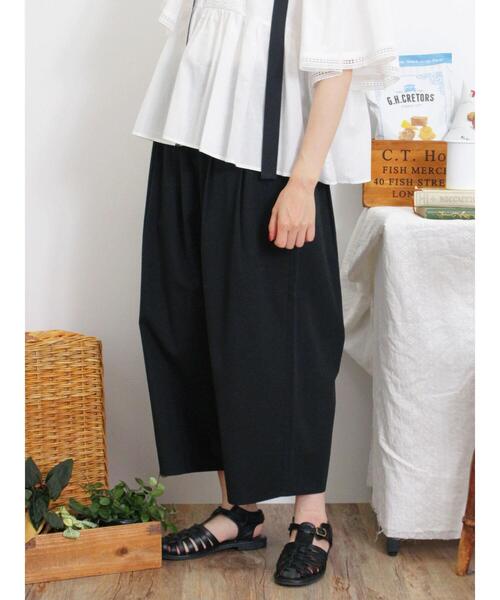 Samansa Mos2（サマンサ モスモス）の「【接触冷感】コクーンパンツ（その他パンツ・レディース・ベージュ/オフホワイト/ブラック/カーキ・F）」の3枚目の写真