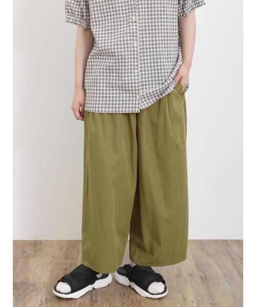 Samansa Mos2（サマンサ モスモス）の「【接触冷感】コクーンパンツ（その他パンツ・レディース・ベージュ/オフホワイト/ブラック/カーキ・F）」の19枚目の写真