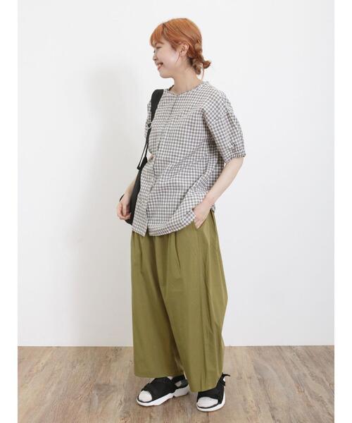 Samansa Mos2（サマンサ モスモス）の「【接触冷感】コクーンパンツ（その他パンツ・レディース・ベージュ/オフホワイト/ブラック/カーキ・F）」の21枚目の写真