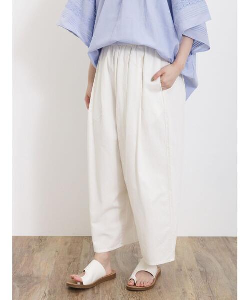 Samansa Mos2（サマンサ モスモス）の「【接触冷感】コクーンパンツ（その他パンツ・レディース・ベージュ/オフホワイト/ブラック/カーキ・F）」の12枚目の写真