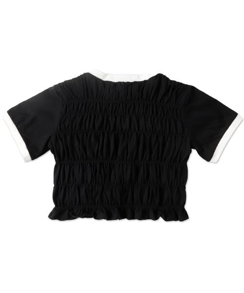 WEGO(ウィゴー)の「WEGO/ラインデザインシャーリングトップス(Tシャツ/カットソー・レディース・ホワイト/ブラック・FREE)」の15枚目の写真