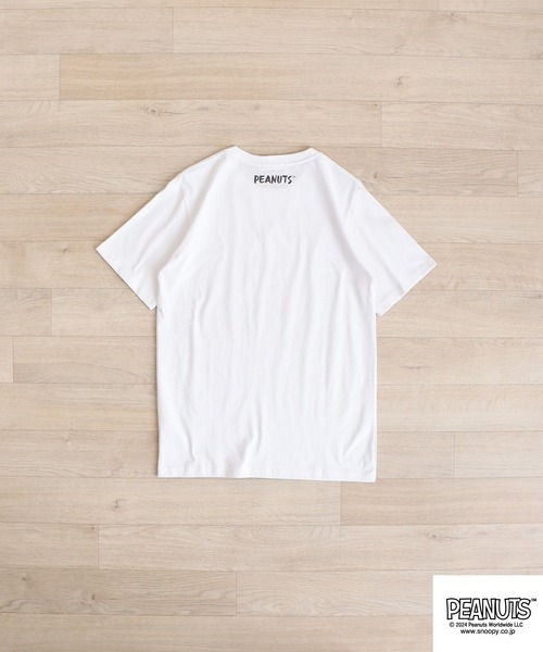 PEANUTS(ピーナッツ)の「PEANUTS 和柄プリント半袖Tシャツ(Tシャツ/カットソー・メンズ・ネイビー/ブラック系/ホワイト/ネイビー系1/ホワイト系/ホワイト系1/ブラック/ホワイト系2/ネイビー系/ホワイト系3・M/L/LL)」の17枚目の写真