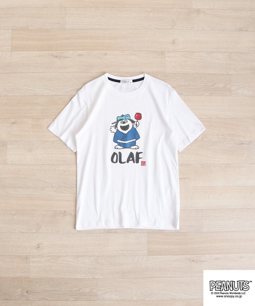 PEANUTS(ピーナッツ)の「PEANUTS 和柄プリント半袖Tシャツ(Tシャツ/カットソー・メンズ・ネイビー/ブラック系/ホワイト/ネイビー系1/ホワイト系/ホワイト系1/ブラック/ホワイト系2/ネイビー系/ホワイト系3・M/L/LL)」の20枚目の写真