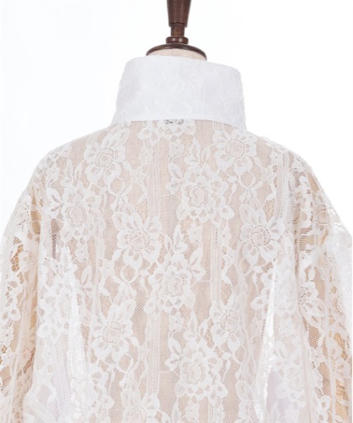 axes femme（アクシーズファム）の「ハイネックレースブルゾン（ブルゾン・レディース・ブラック/ホワイト・FREE）」の11枚目の写真