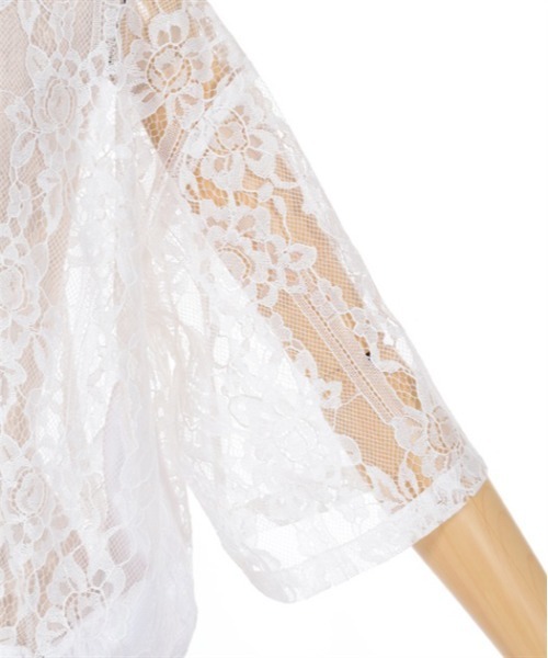 axes femme（アクシーズファム）の「ハイネックレースブルゾン（ブルゾン・レディース・ブラック/ホワイト・FREE）」の12枚目の写真