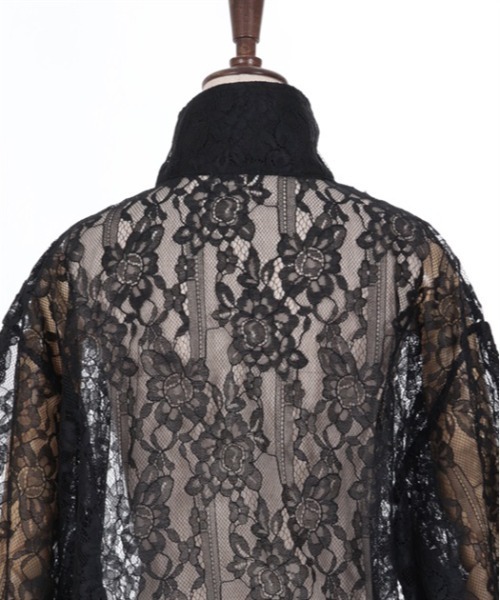 axes femme（アクシーズファム）の「ハイネックレースブルゾン（ブルゾン・レディース・ブラック/ホワイト・FREE）」の20枚目の写真