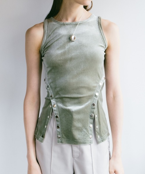 アワワコール ベロア タンクトップ AZUL BY MOUSSY | ベロアタンクトップ (タンクトップ ) |SHEL'TTER