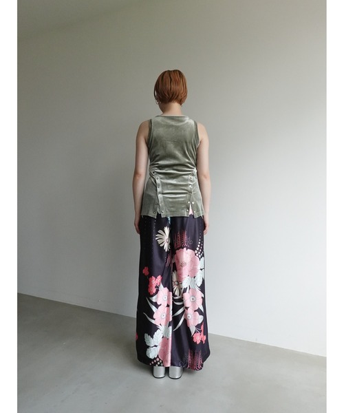 sahara(サハラ)の「Velour Tank Top/ベロアタンクトップ(タンクトップ・レディース・パープル/グリーン/ブラック・FREE)」の16枚目の写真