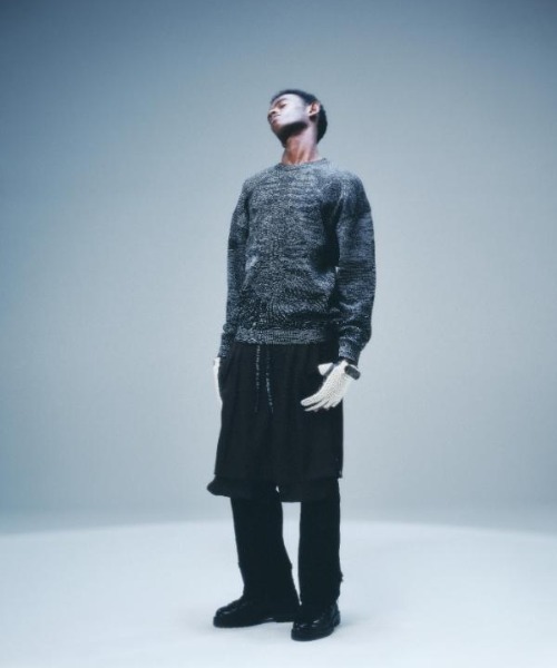 SEVESKIG（セヴシグ）の「SEVESKIG/セブシグ/Lucy Bone Knit Pullover（ニット/セーター・メンズ・グレー/サックスブルー・X-LARGE/LARGE/MEDIUM/SMALL）」の12枚目の写真