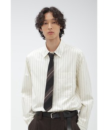 22AW マーガレットハウエル ダークブルー チェック ネクタイ