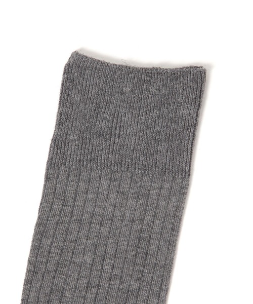 BAYFLOW（ベイフロー）の「リブニーハイソックス（ソックス/靴下・レディース・チャコール/ブラック・FREE）」の6枚目の写真