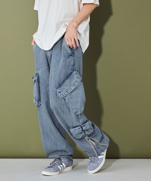 CITEN(シテン)の「<CITEN>マルチポケットデニムフライトパンツ(デニムパンツ・メンズ・ブラック/コバルトブルー・M/L)」の9枚目の写真