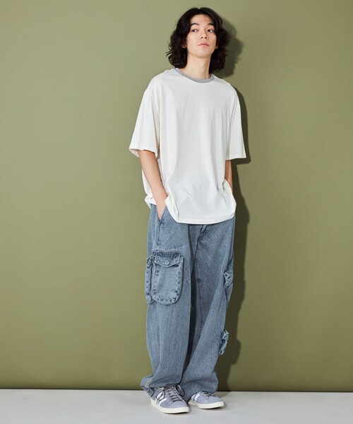 CITEN(シテン)の「<CITEN>マルチポケットデニムフライトパンツ(デニムパンツ・メンズ・ブラック/コバルトブルー・M/L)」の10枚目の写真