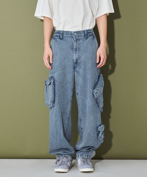 CITEN(シテン)の「<CITEN>マルチポケットデニムフライトパンツ(デニムパンツ・メンズ・ブラック/コバルトブルー・M/L)」の15枚目の写真